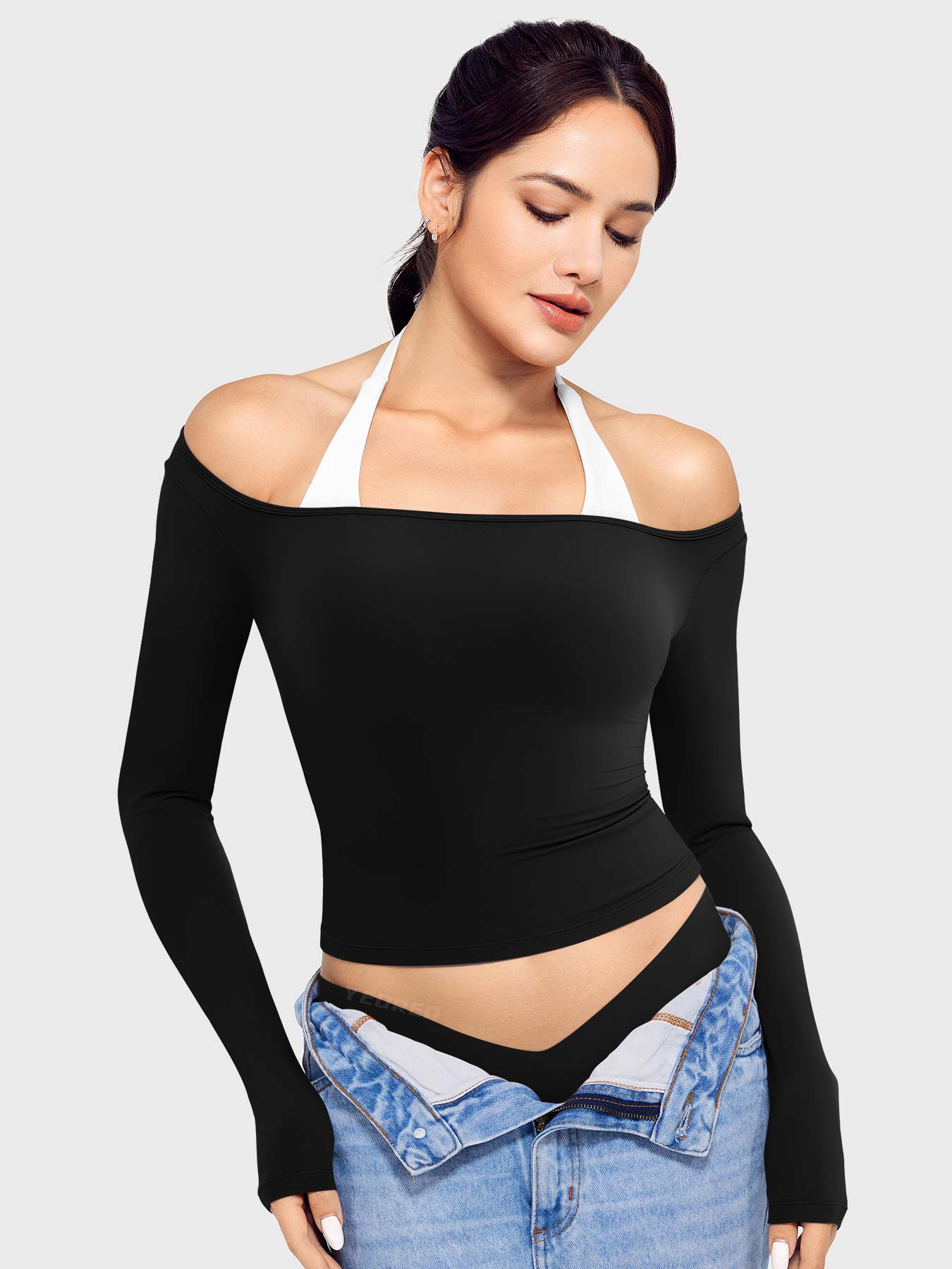 Vorti Arleney Square Neck Long Sleeve