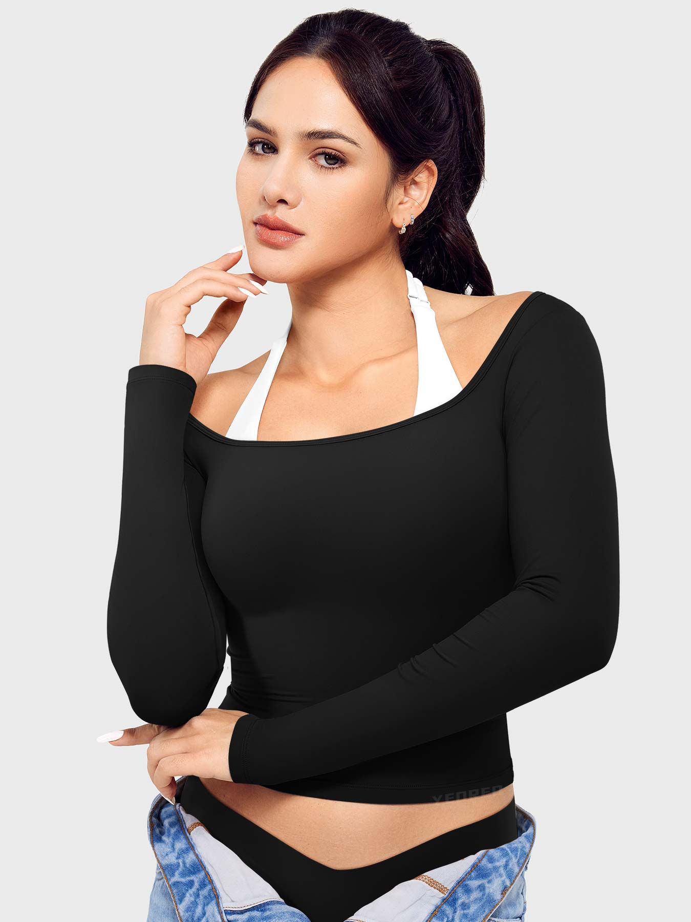 Vorti Arleney Square Neck Long Sleeve