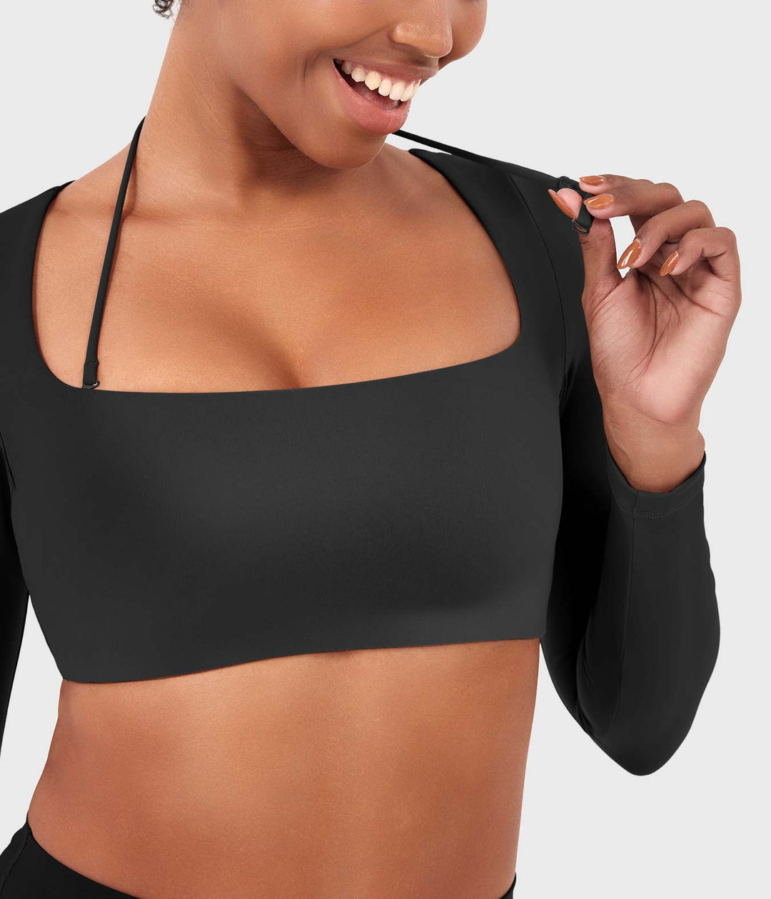 Vorti Violie Long Sleeve Crop Top