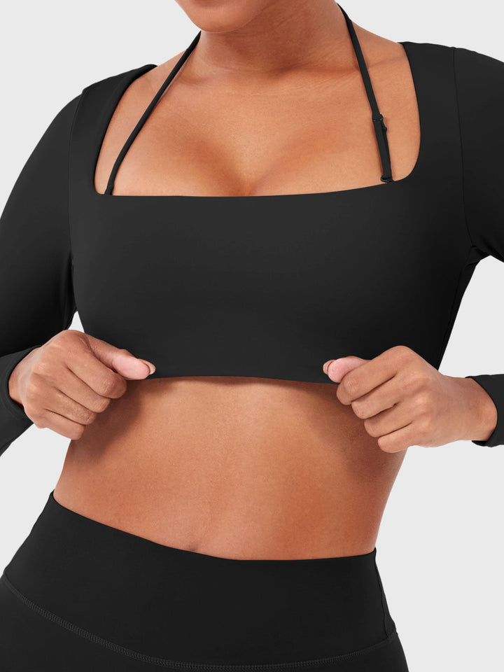 Vorti Violie Long Sleeve Crop Top