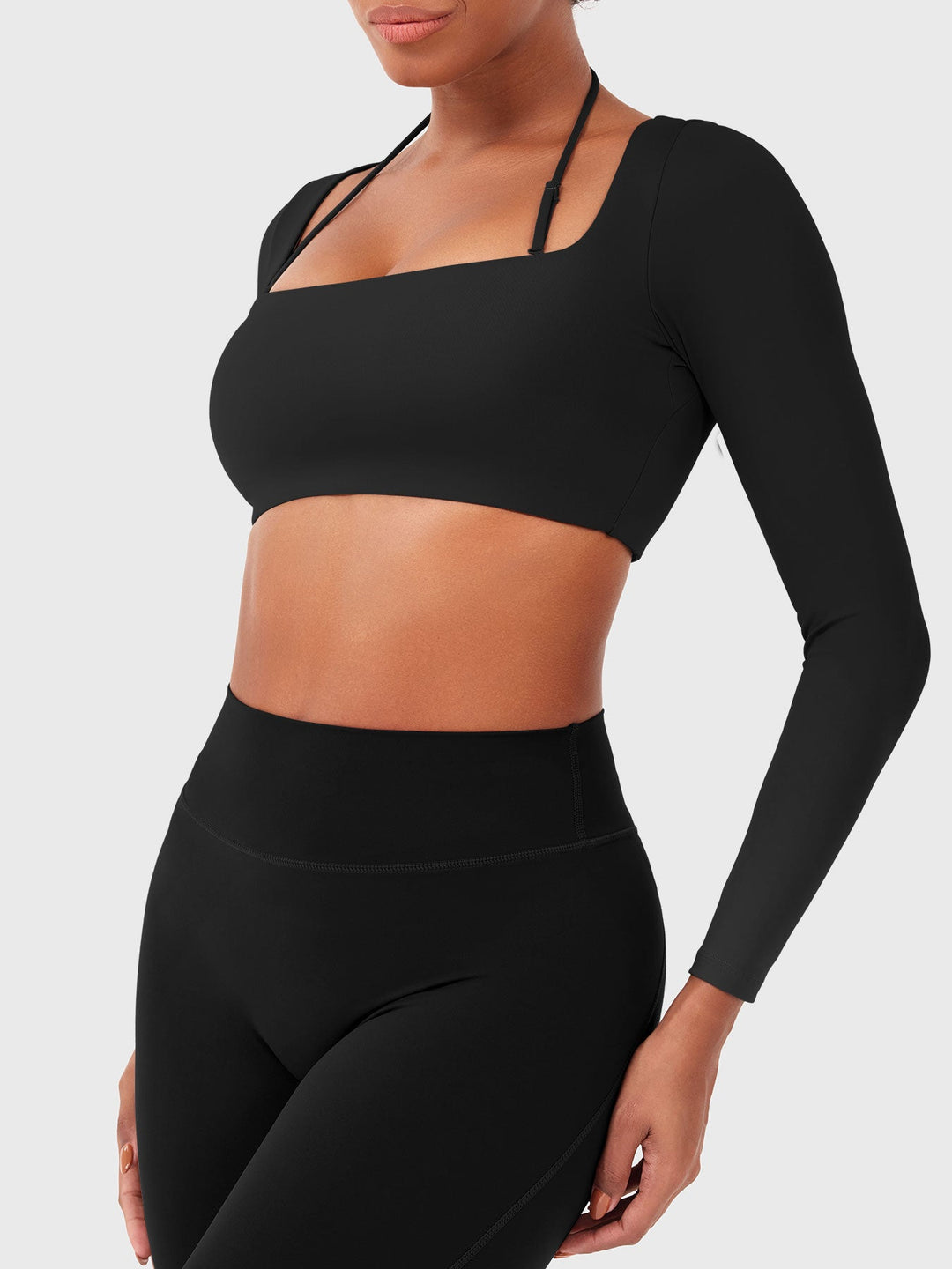 Vorti Violie Long Sleeve Crop Top