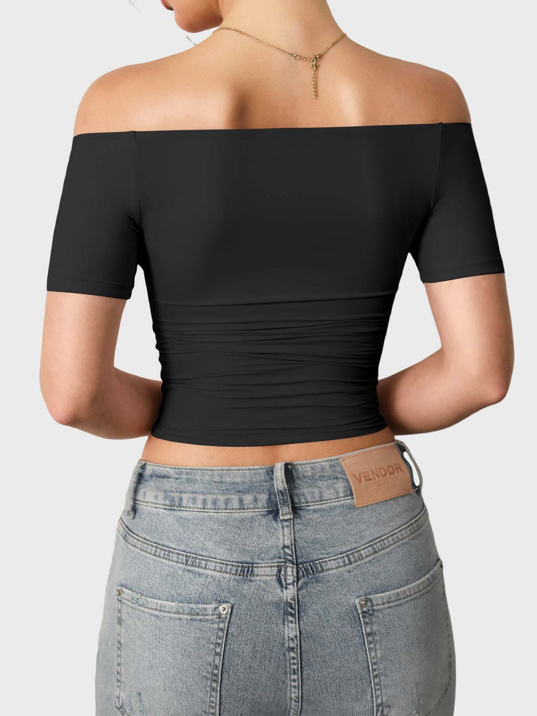 Vorti Luzlie Off Shoulder Short Sleeves