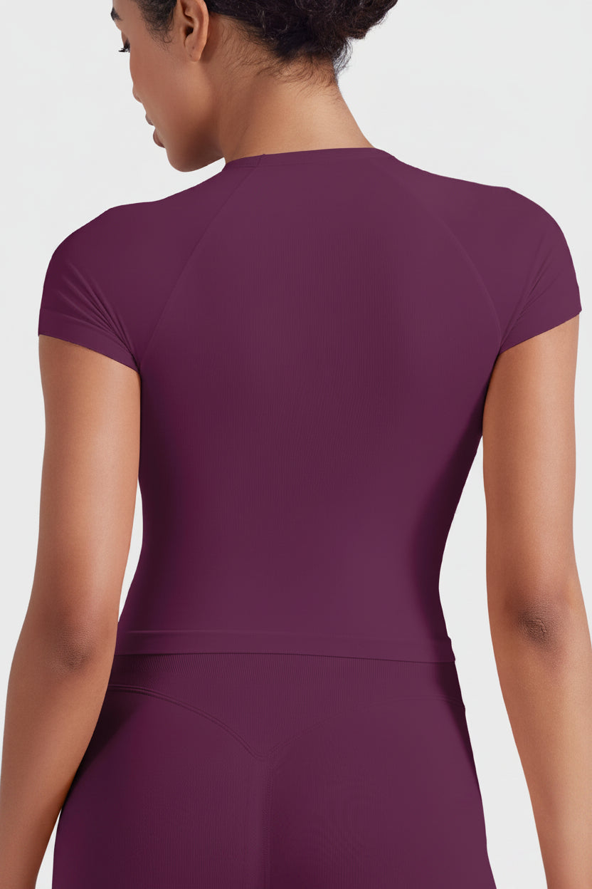Vorti Zosiya Seamless Short Sleeve Top