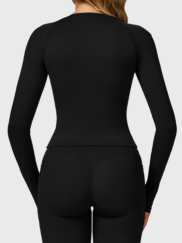 Vorti Lesley Sculpted Long Sleeves Top