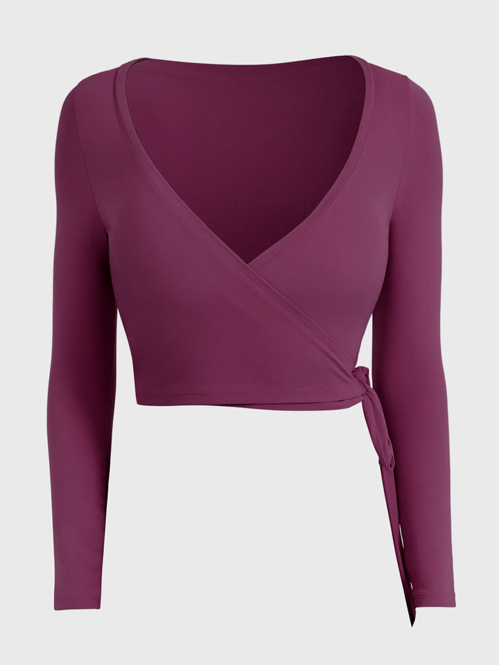 Vorti Michelie Long Sleeve Ballet Wrap Top
