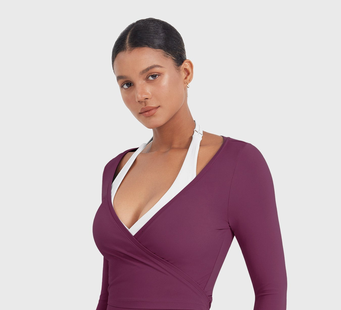 Vorti Michelie Long Sleeve Ballet Wrap Top