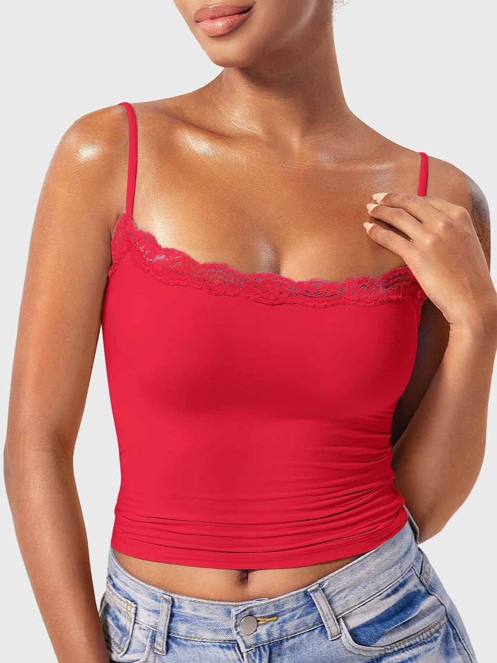 Vorti Annabely Square Neck Lace Tank