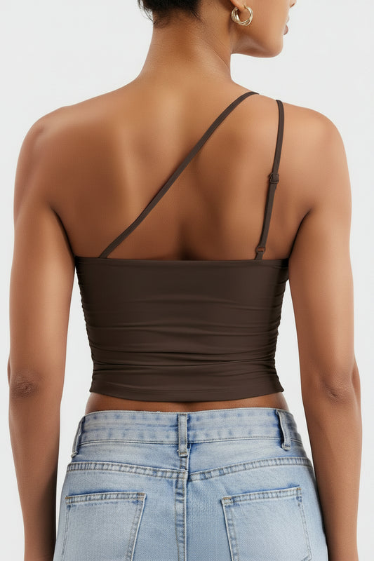 Vorti Fanciy One Shoulder Tank Top