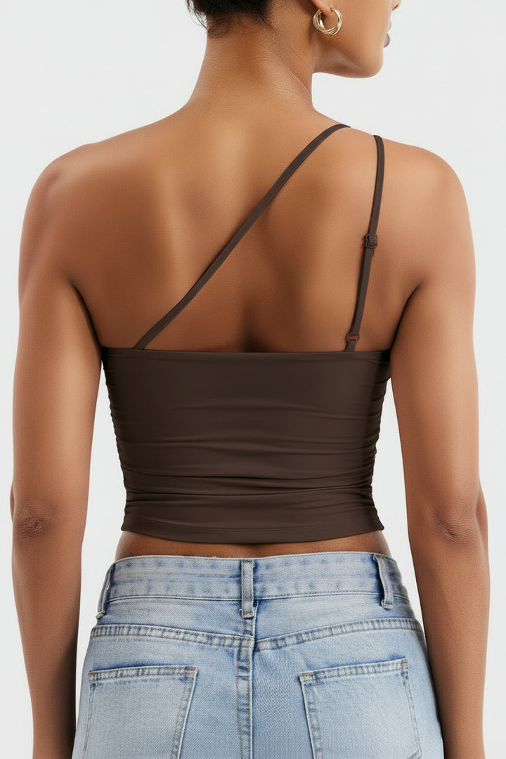 Vorti Fanciy One Shoulder Tank Top