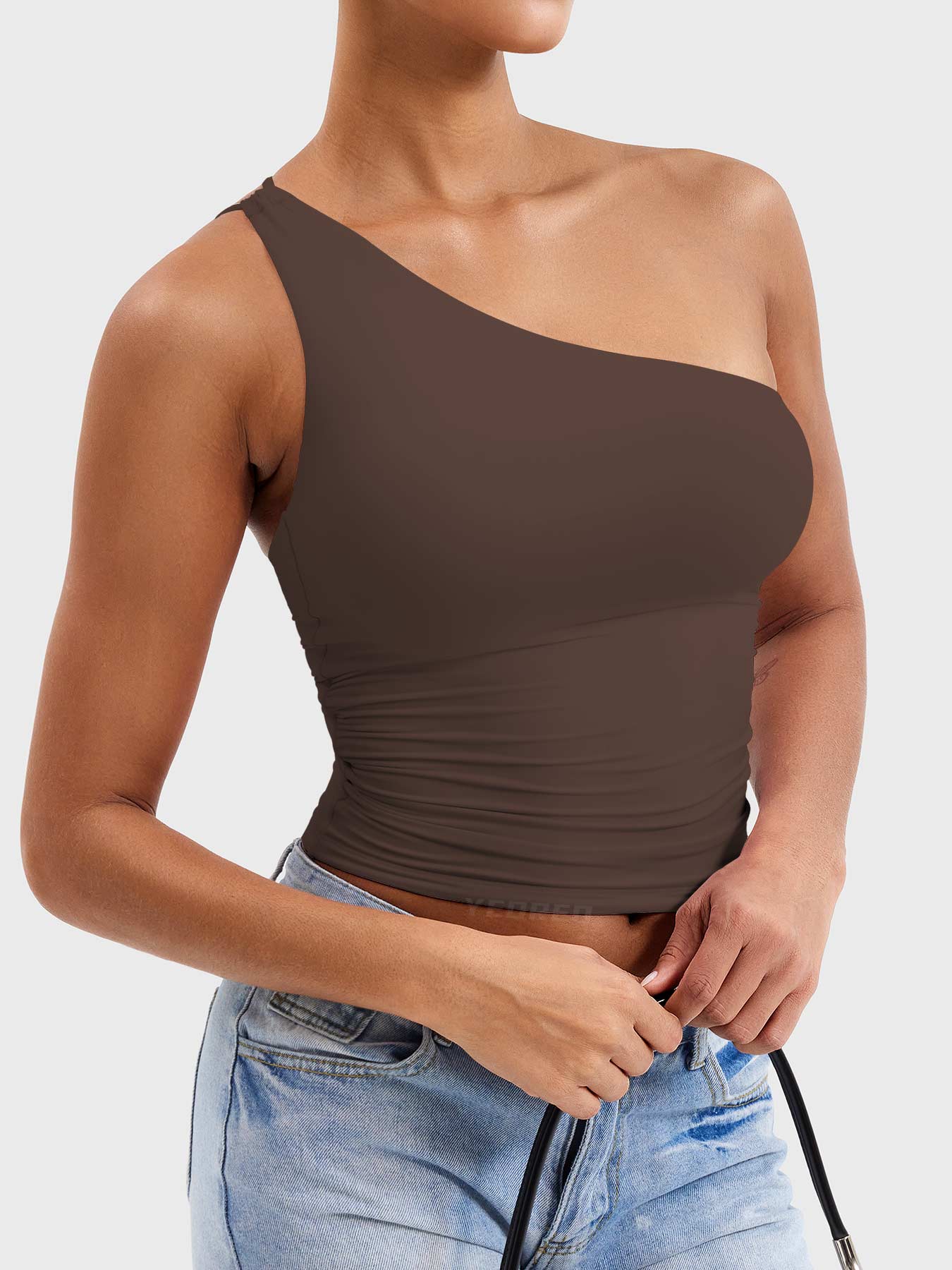 Vorti Fanciy One Shoulder Tank Top