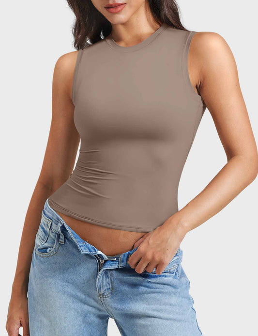 Vorti Sweeney Mock Neck Tank