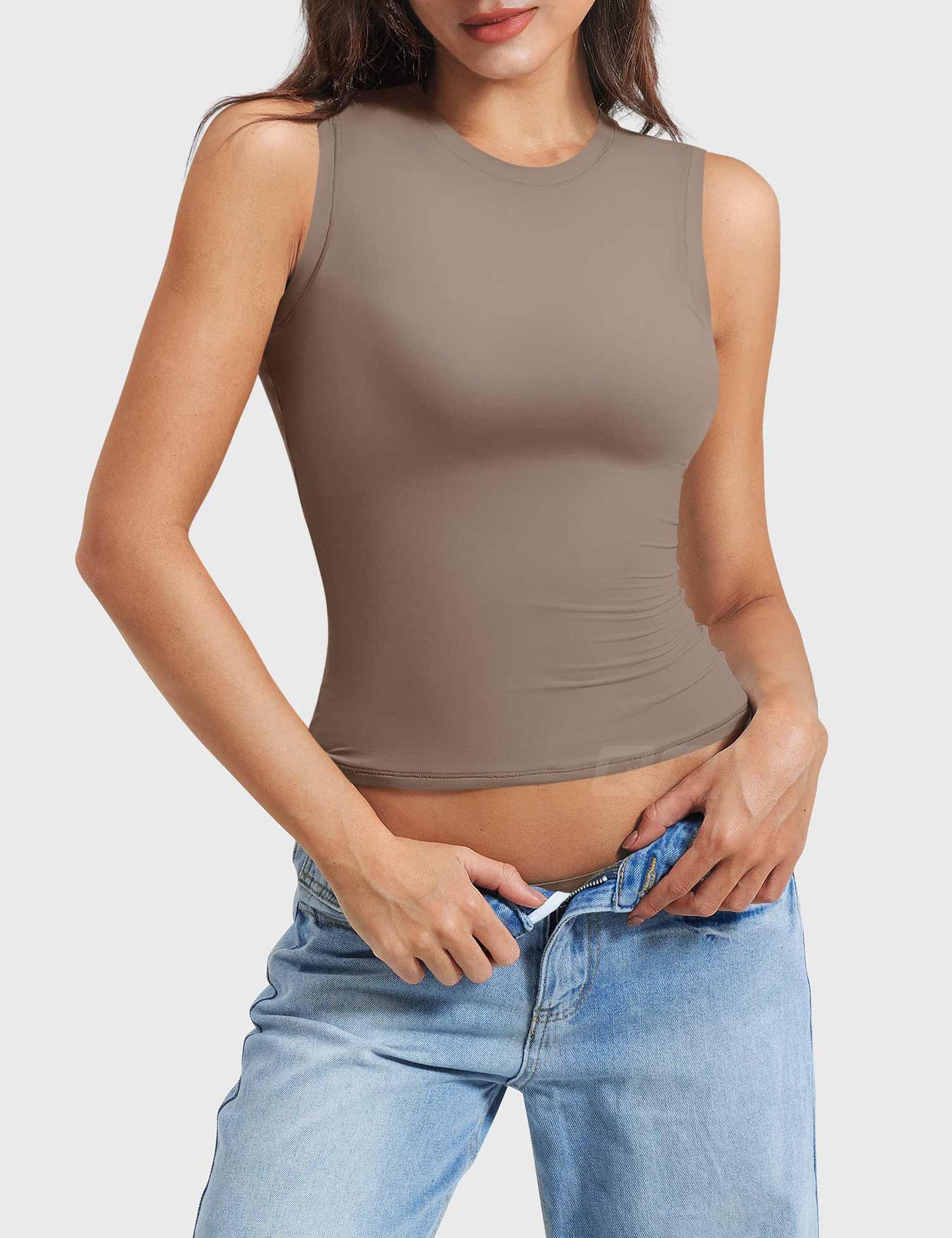 Vorti Sweeney Mock Neck Tank