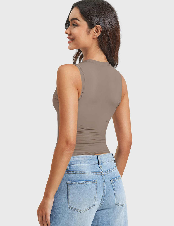 Vorti Sweeney Mock Neck Tank