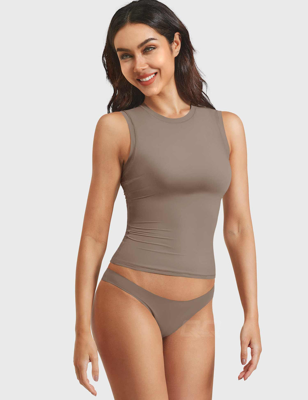 Vorti Sweeney Mock Neck Tank