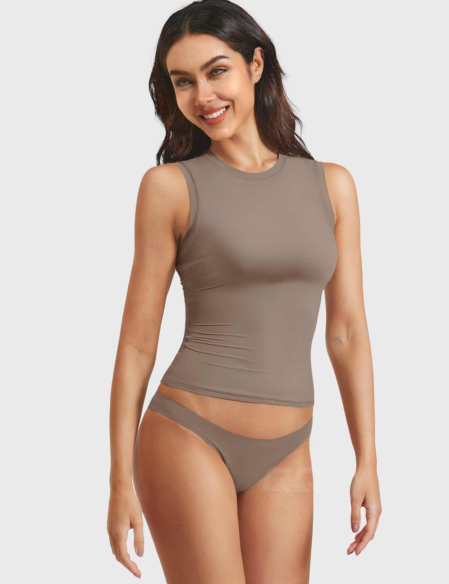 Vorti Sweeney Mock Neck Tank