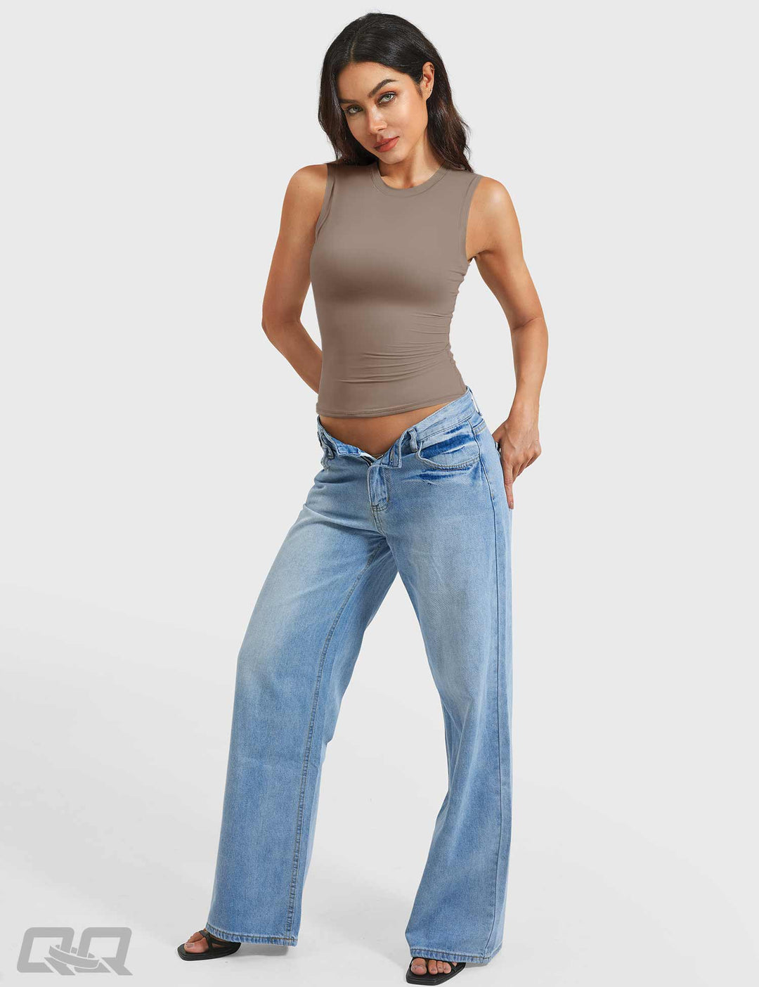 Vorti Sweeney Mock Neck Tank