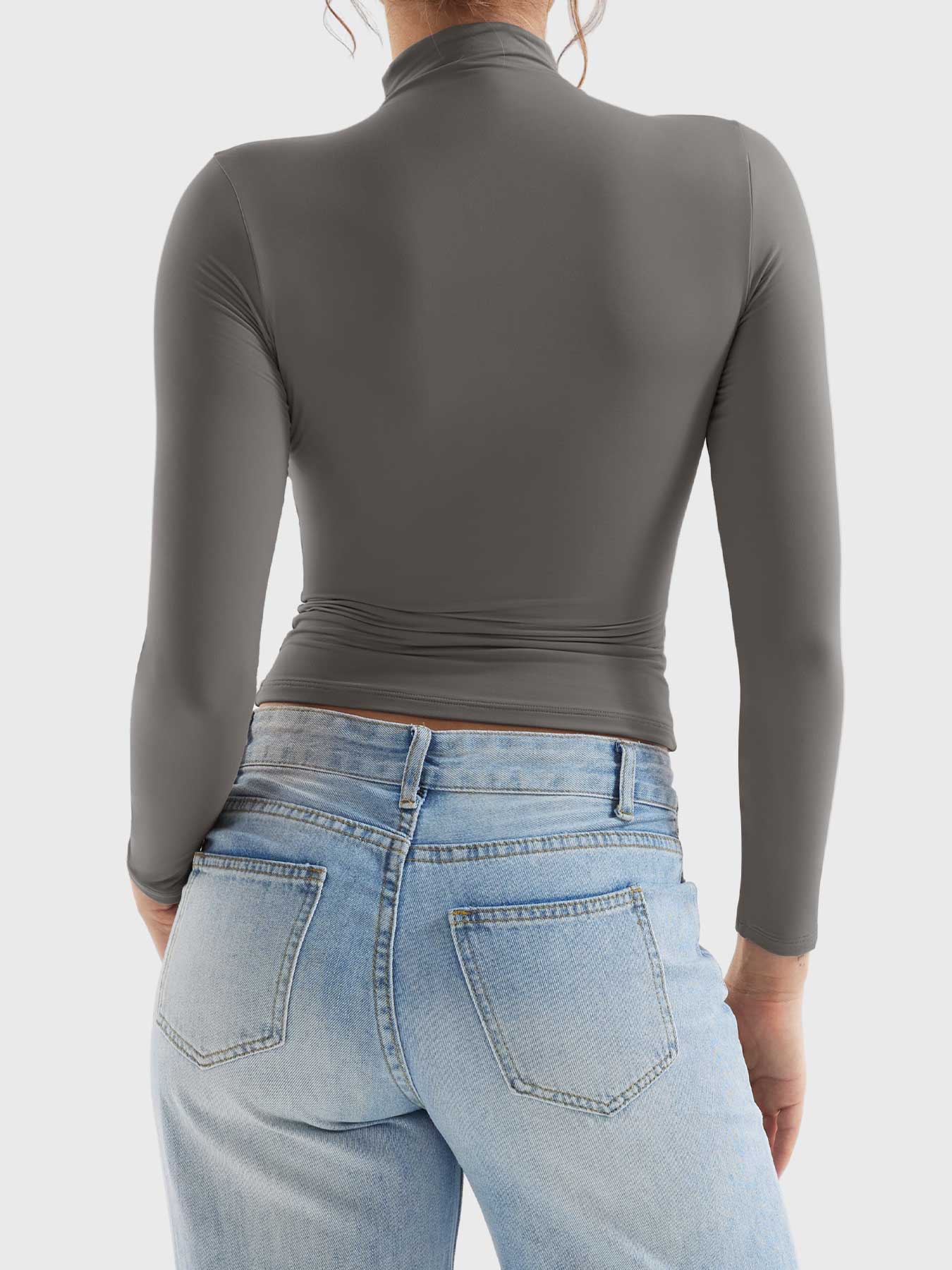 Vorti Sariah Turtleneck Long-Sleeve Shirts