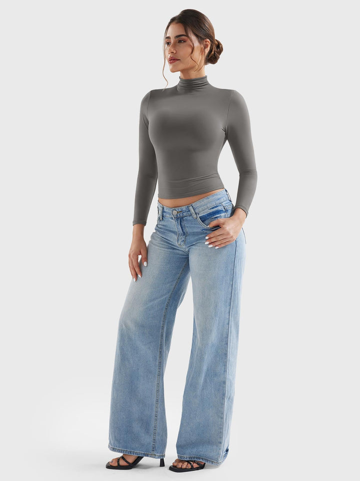 Vorti Sariah Turtle Neck Long Sleeves Shirts