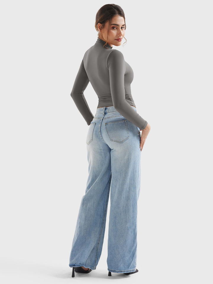 Vorti Sariah Turtle Neck Long Sleeves Shirts