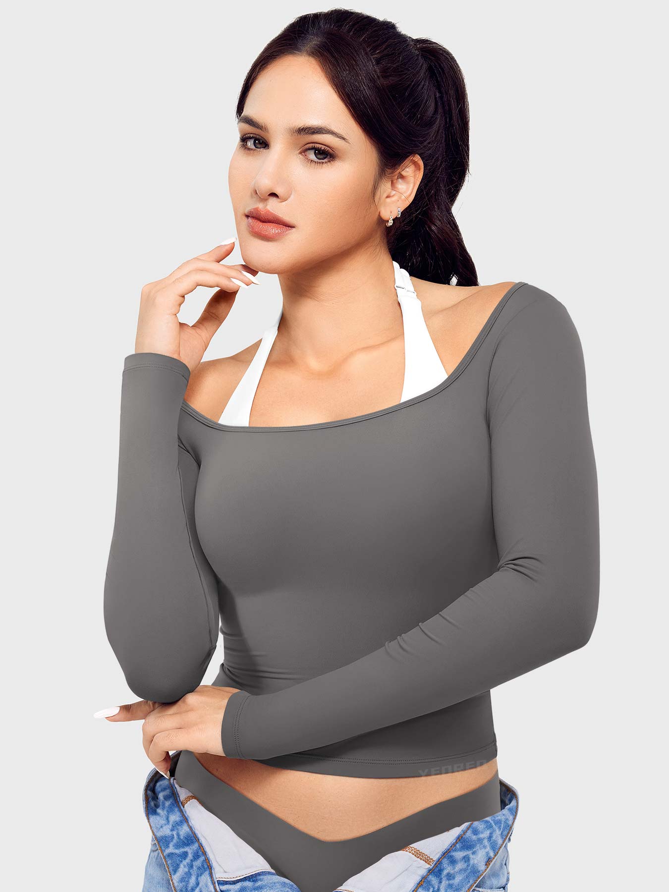Vorti Arleney Square Neck Long Sleeve