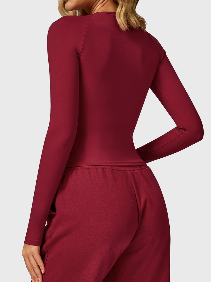 Vorti Lesley Sculpted Long Sleeves Top
