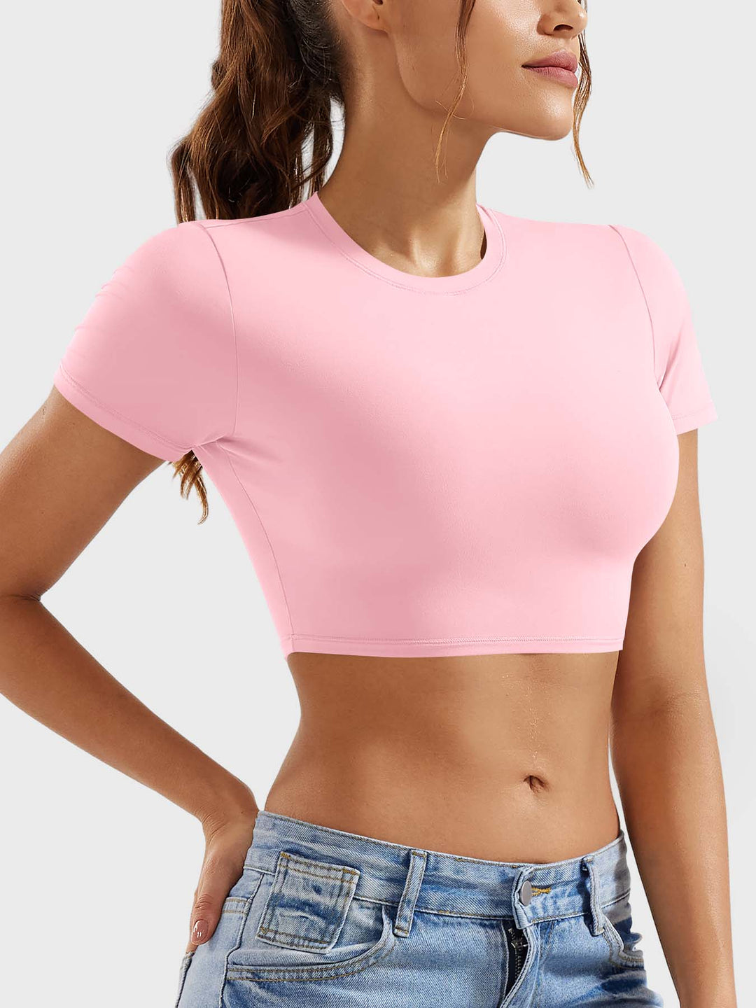 Vorti Colin Short Sleeves Crop Top