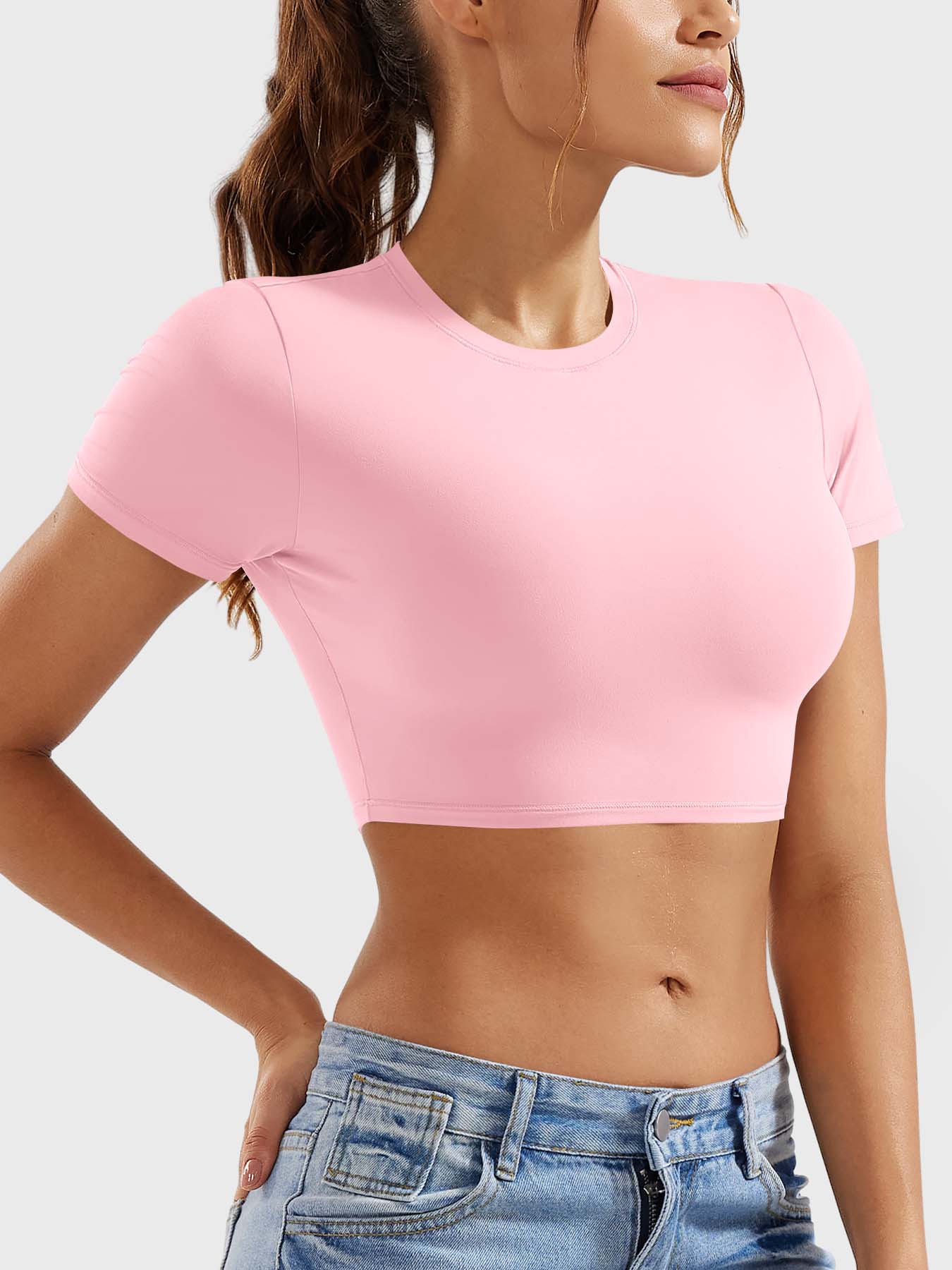 Vorti Colin Short Sleeves Crop Top