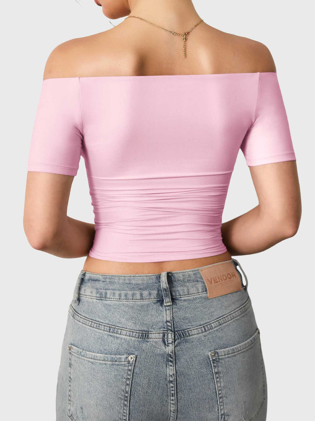 Vorti Luzlie Off Shoulder Short Sleeves