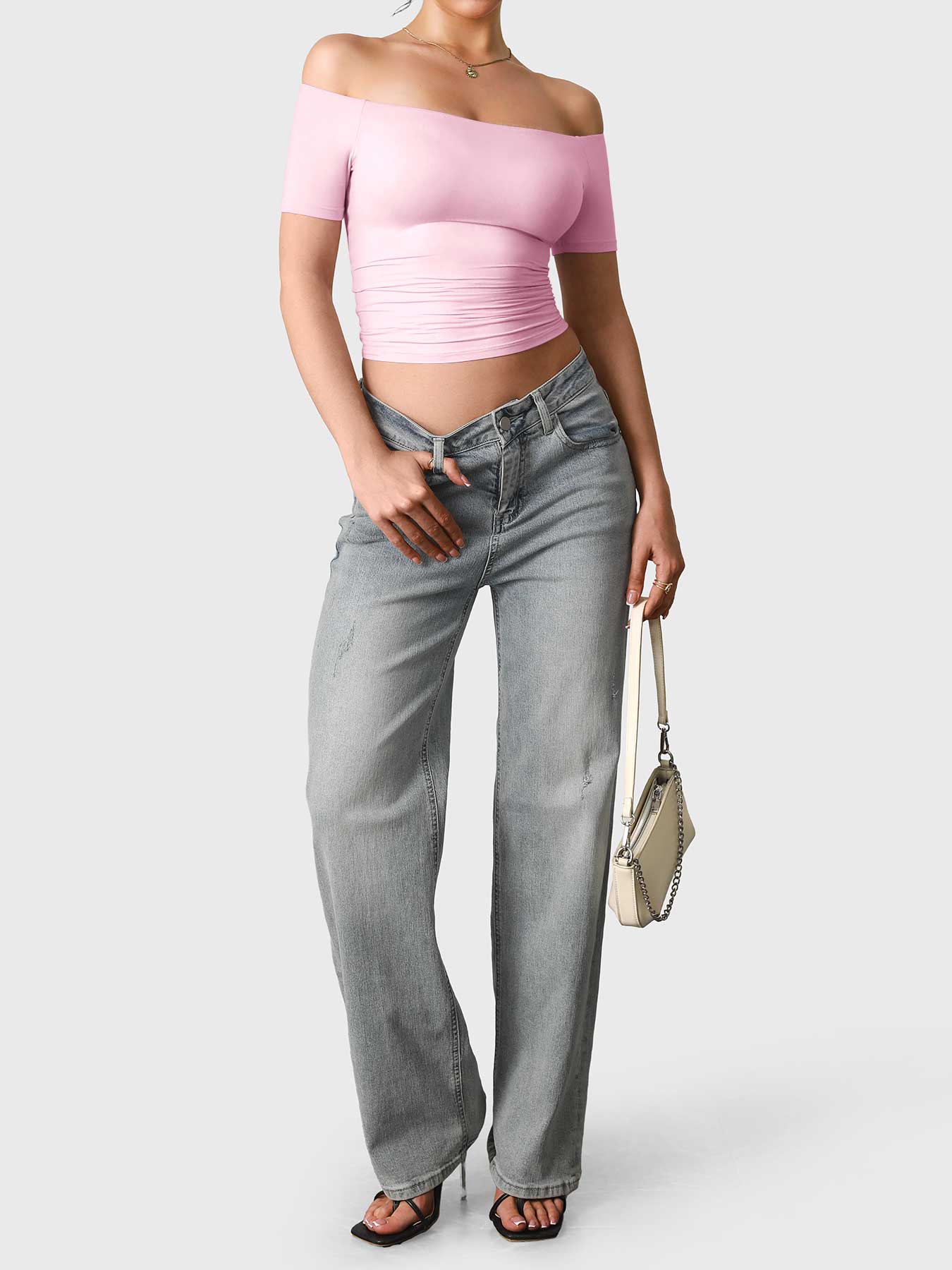 Vorti Luzlie Off Shoulder Short Sleeves