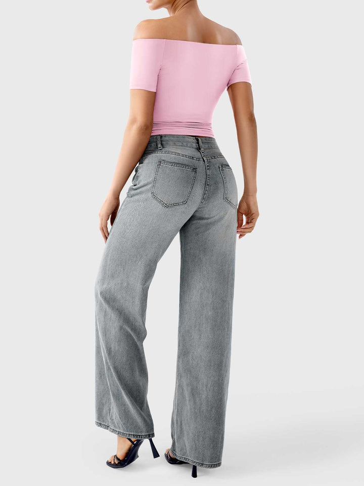 Vorti Luzlie Off Shoulder Short Sleeves