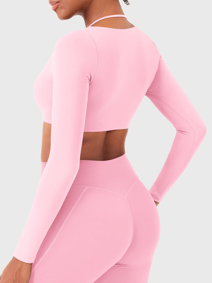 Vorti Violie Long Sleeve Crop Top