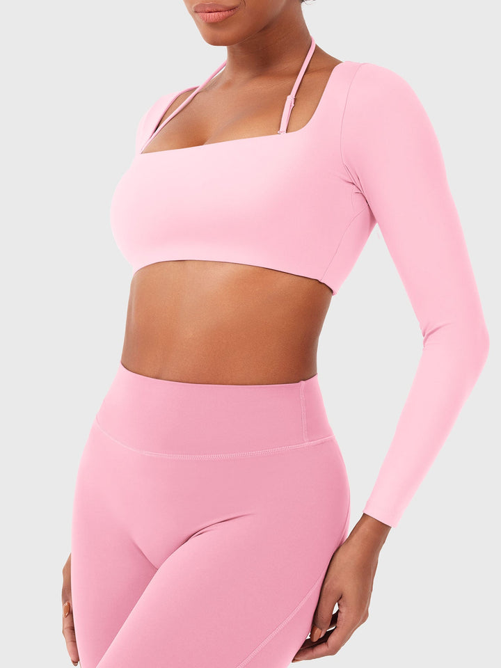 Vorti Violie Long Sleeve Crop Top
