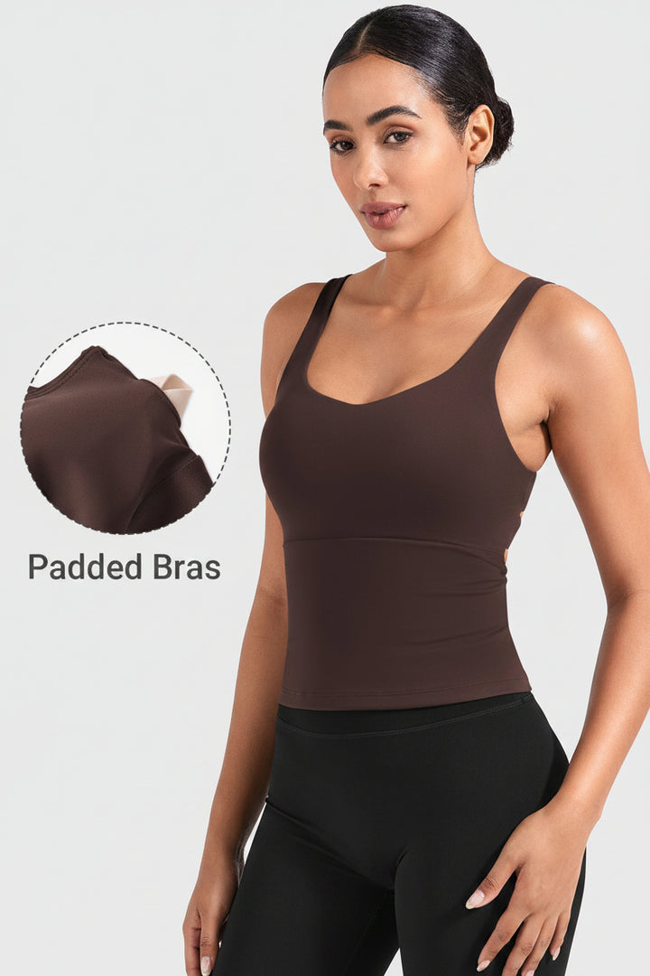 Vorti Mittyle Open Back Longline Tank