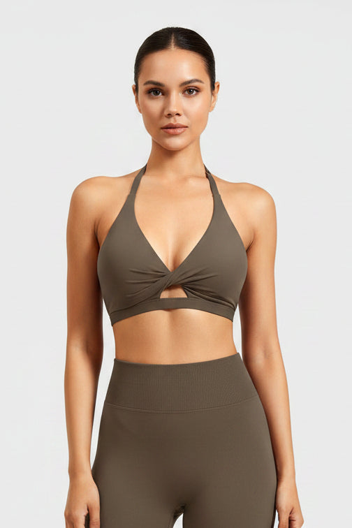 Vorti Micaela Twist Front Sports Bra