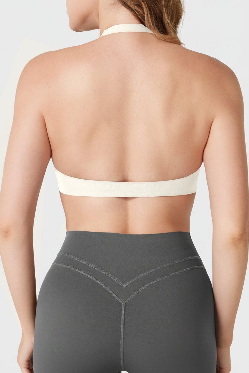 Vorti Laarni Halter Backless Sports Bra