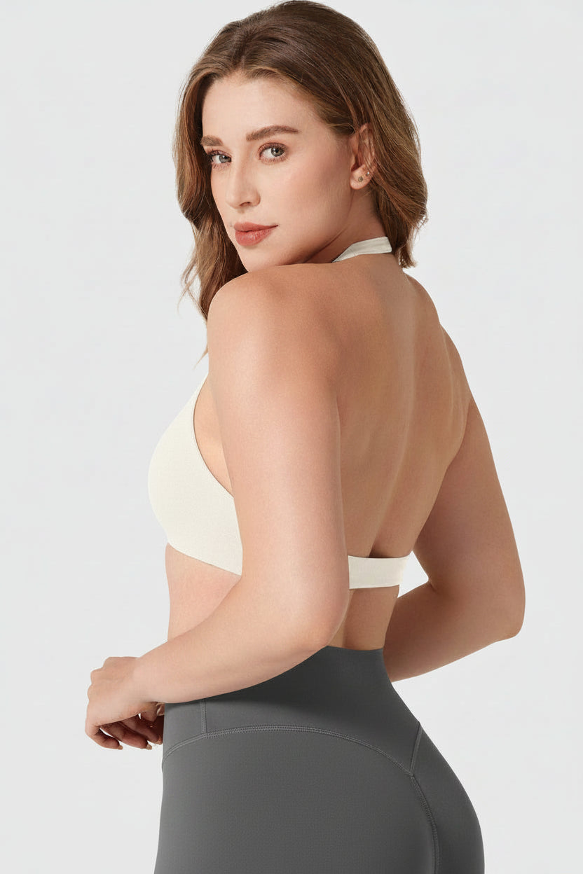 Vorti Laarni Halter Backless Sports Bra