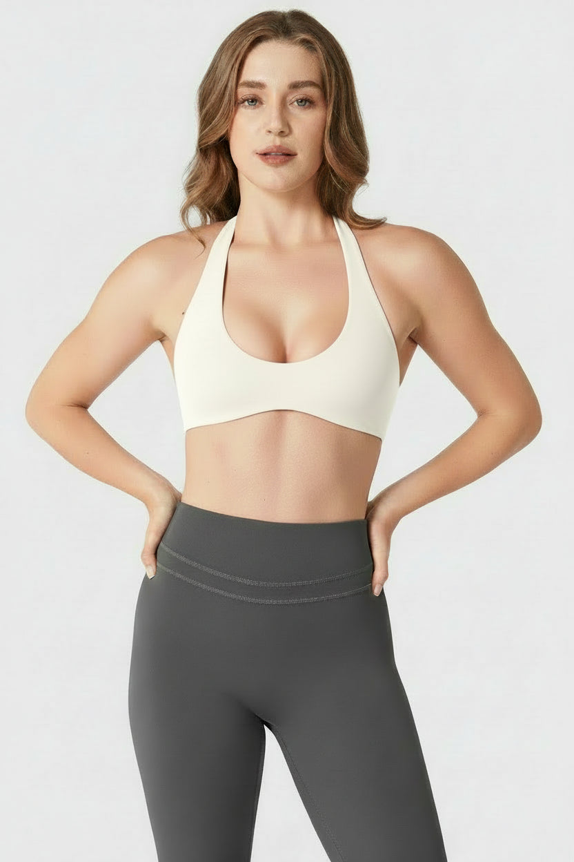 Vorti Laarni Halter Backless Sports Bra