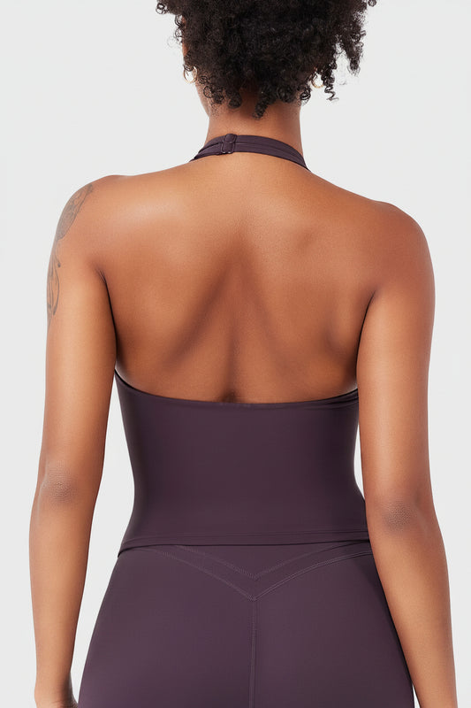 Vorti Elevine V Neck Halter Tank