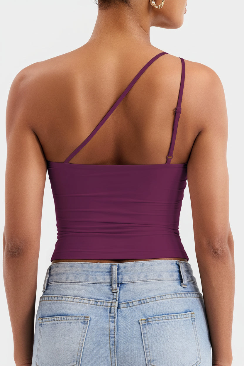 Vorti Fanciy One Shoulder Tank Top