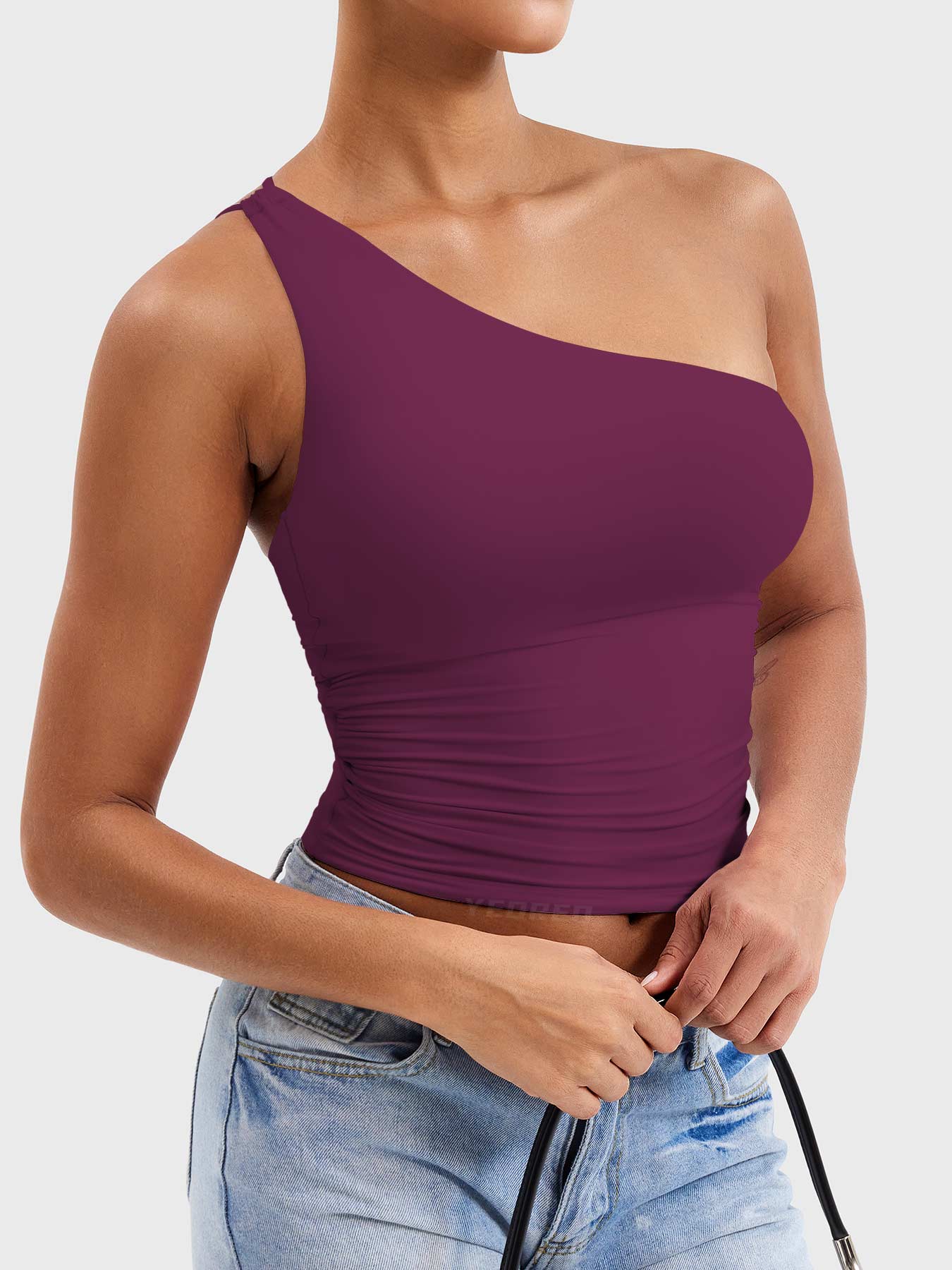 Vorti Fanciy One Shoulder Tank Top