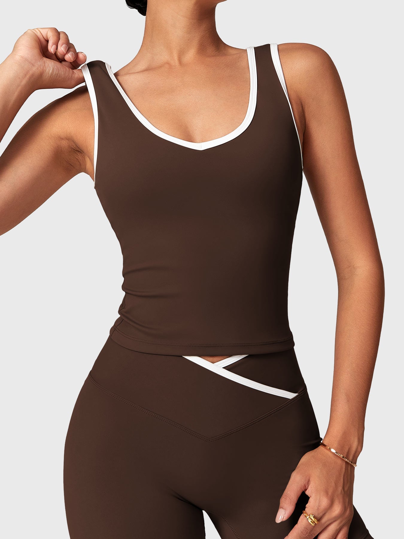 Vorti Alberta Contrast Trim Tank