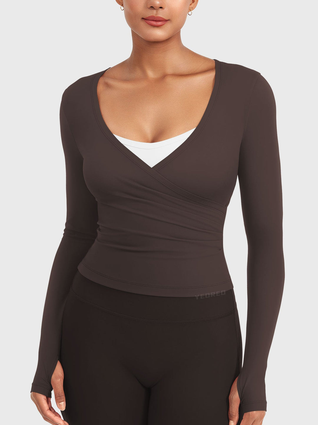 Vorti Minniy V Neck Long Sleeve Top