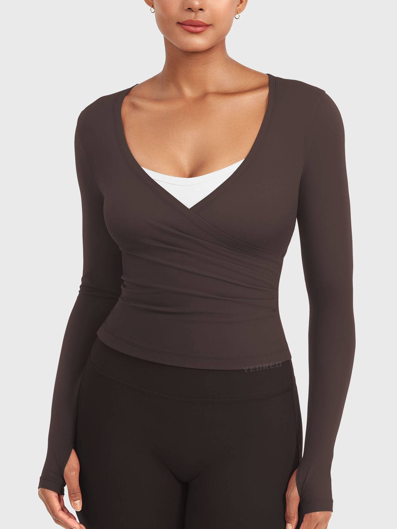 Vorti Minniy V Neck Long Sleeve Top