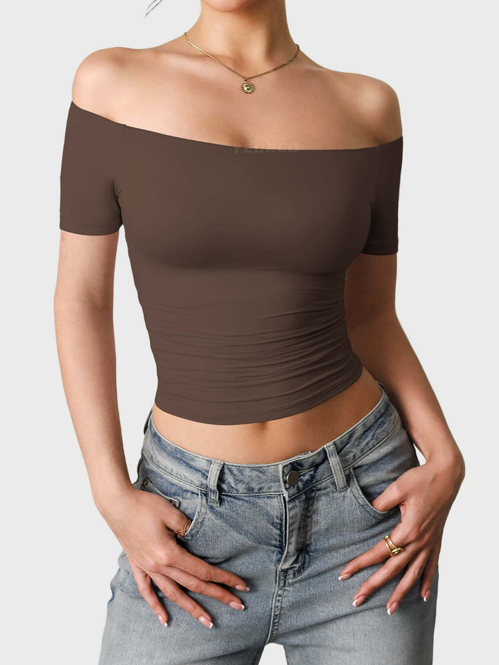 Vorti Luzlie Off Shoulder Short Sleeves