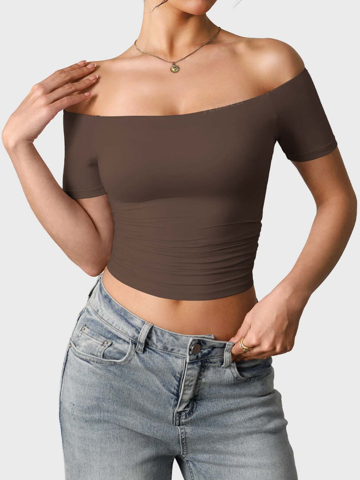Vorti Luzlie Off Shoulder Short Sleeves