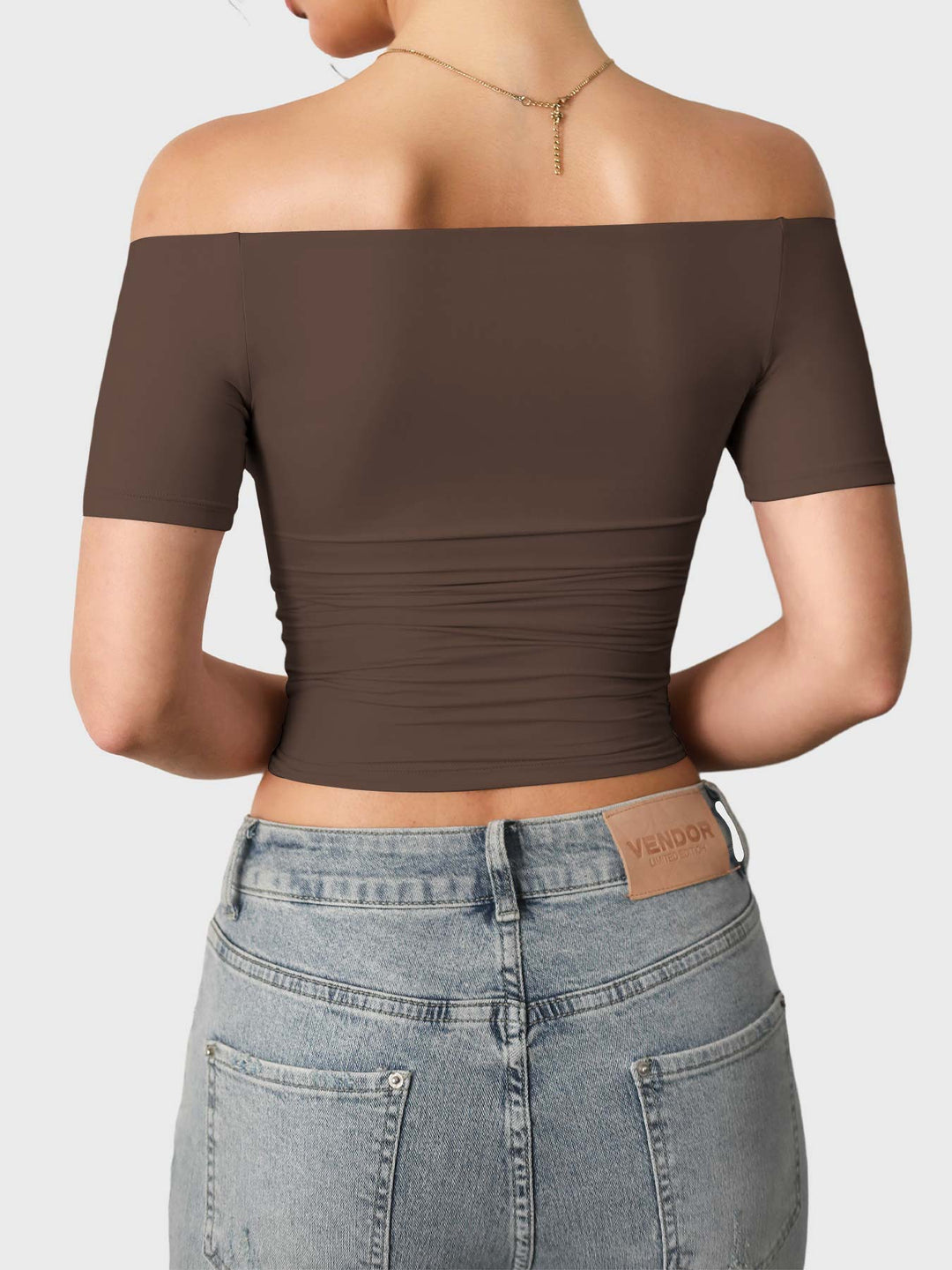 Vorti Luzlie Off Shoulder Short Sleeves
