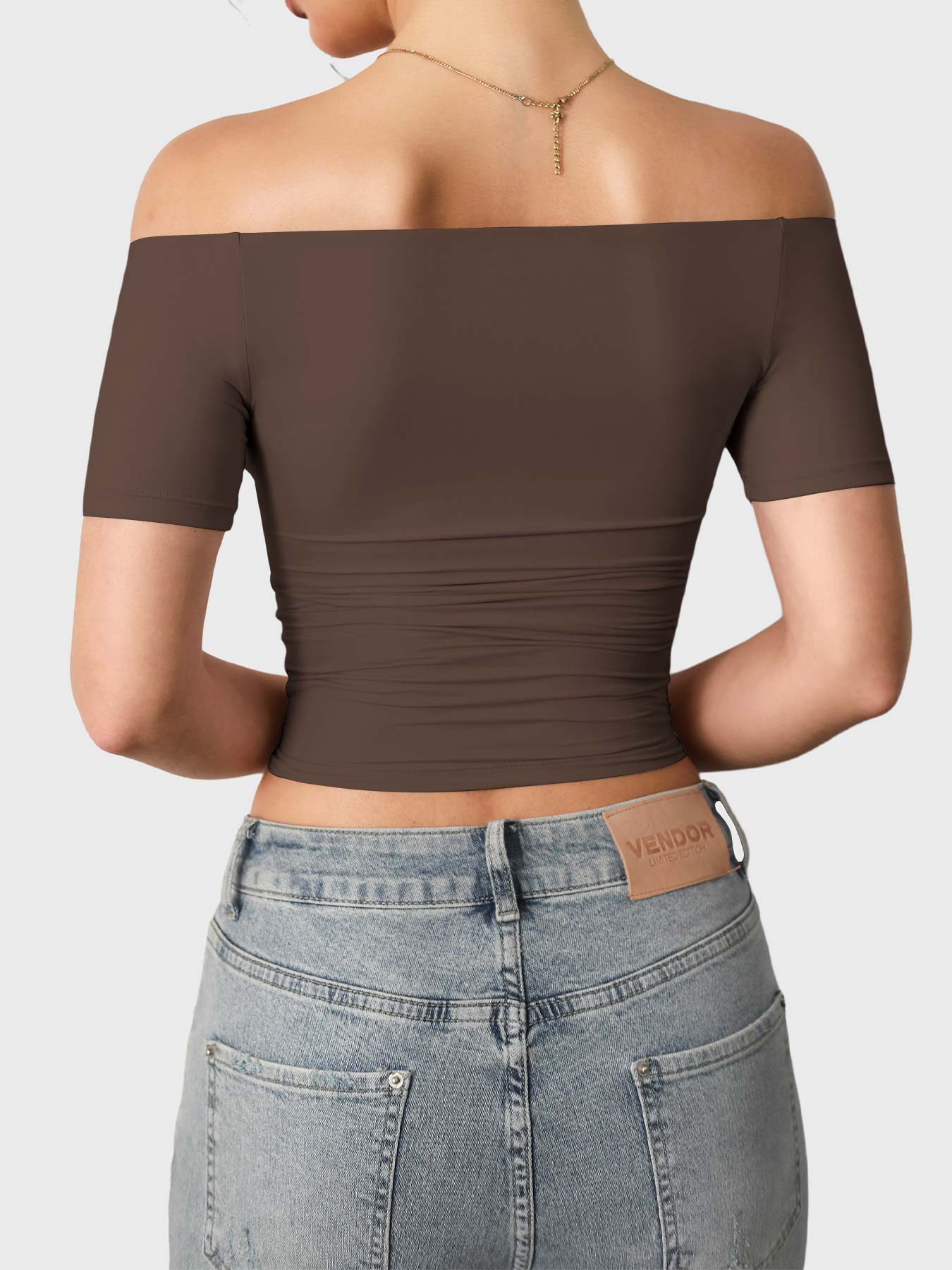 Vorti Luzlie Off Shoulder Short Sleeves