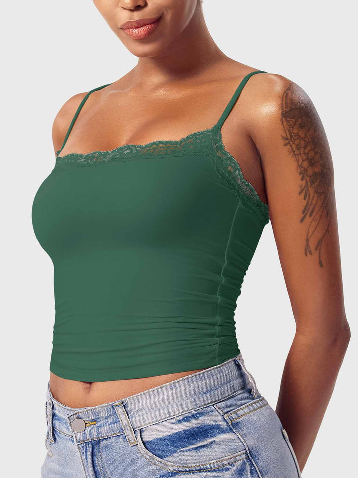 Vorti Annabely Square Neck Lace Tank