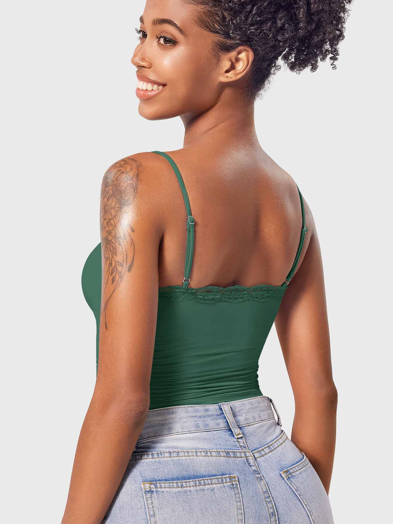 Vorti Annabely Square Neck Lace Tank