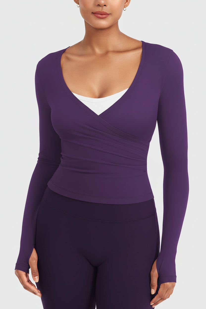 Vorti Minniy V Neck Long Sleeve Top